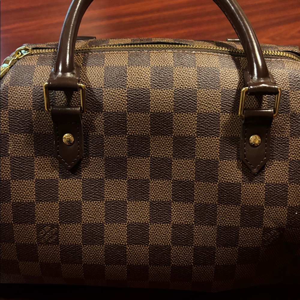 Louis Vuitton Brown Checkered Handbag - Picture 4 of 5